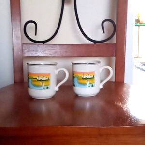 Villeroy and Boch 2 Dinner plates and 2 mugs